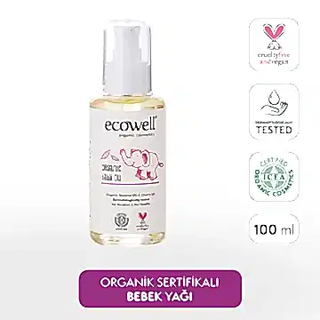 Sertifikalı Organik Bebek Yağı - 100 ml