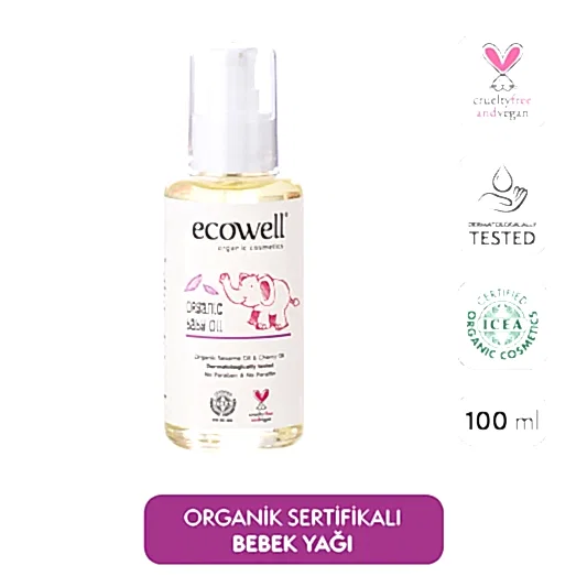Sertifikalı Organik Bebek Yağı - 100 ml
