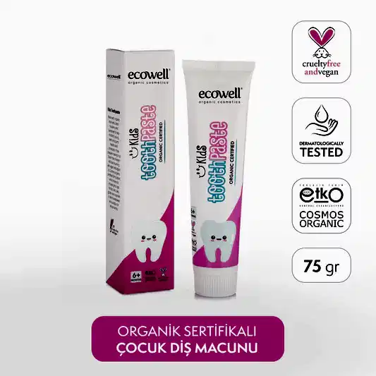 Sertifikalı Organik Çocuk Diş Macunu - 75 gr