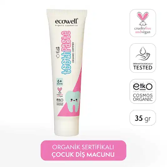 Sertifikalı Organik Çocuk Diş Macunu - 35 gr
