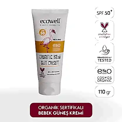 Sertifikalı Organik Bebek Güneş Kremi SPF 50 - 110 gr