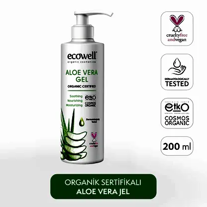 Sertifikalı Organik Aloe Vera Jel - 200 ml
