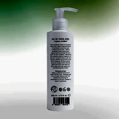 Sertifikalı Organik Aloe Vera Jel - 200 ml