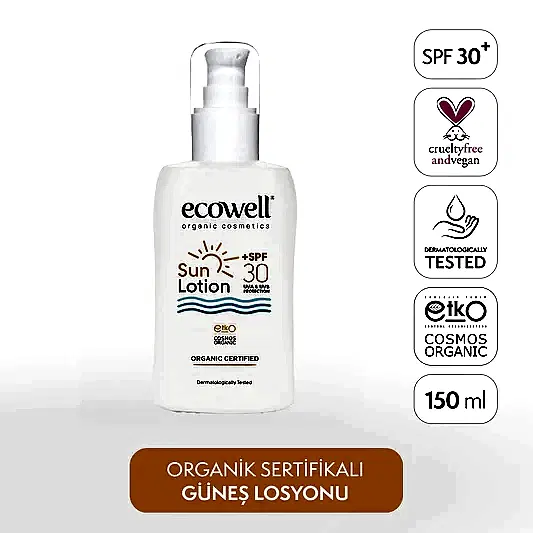 Sertifikalı Organik Güneş Losyonu SPF 30 - 150 ml